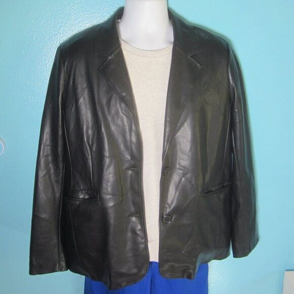 Urban Outfitters Other - Mens Size S Urban Outfitters Soft and Buttery Faux Black Leather Button Jacket